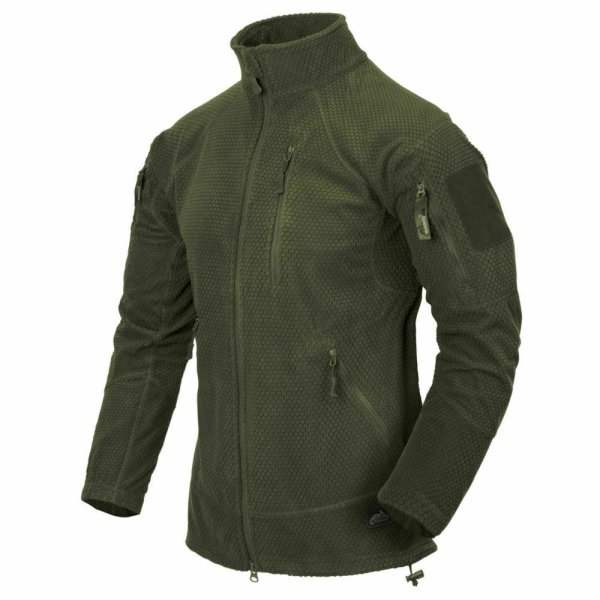 Helikon Tex Alpha Tactical Grid Fleece Jacket Jacke Olive Green Grün UTL Security Outdoor