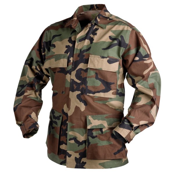 Helikon Tex BDU US Woodland Feldhemd Shirt Ripstop Army Battle Dress Uniform