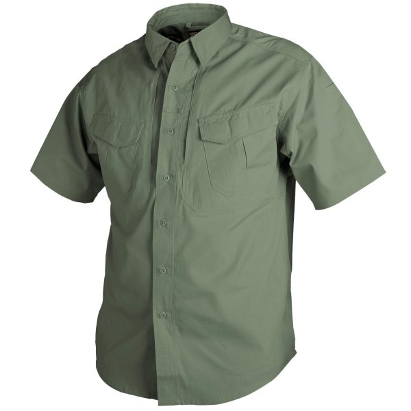 Helikon Tex Defender Short Sleeve Shirt Olive Green kurzarm Hemd Canvas Stoff
