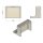Universal Halterung für Steckdosenleiste - Mehrfachsteckdose Wandhalter Weiß